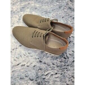 H&M men's beige canvas derby shoes. Size 9 Photos Details